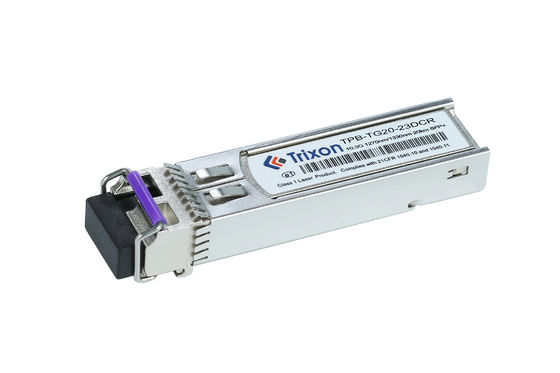 SFP-10BL23-10C BIDI 10G 20km TX1270nm,RX1310nmLC Conector SFP+ Modulo Transceptor -5~70°C Faixa de temperatura